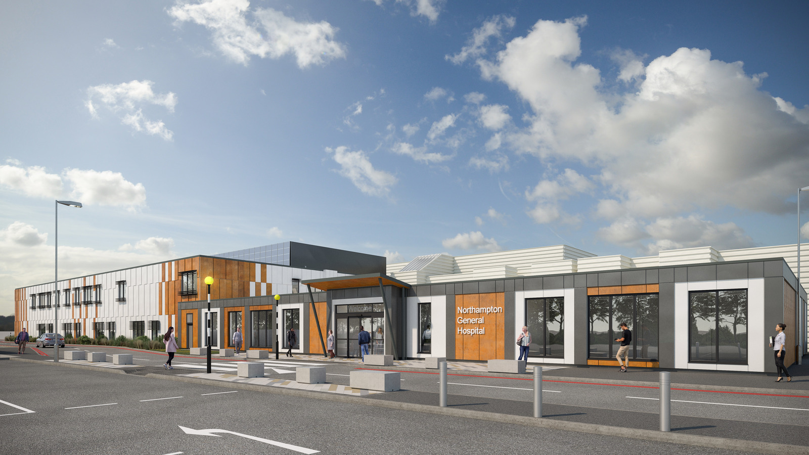 News Work on new main entrance to Northampton General Hospital